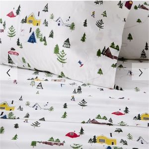 West Elm Holiday Sheet Set